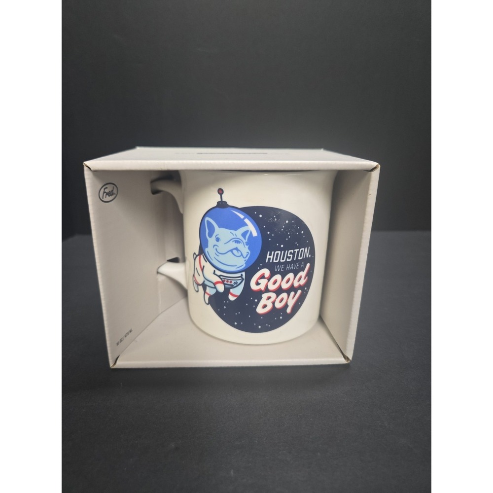 Genuine FRED "Houston, We Have A Good Boy" Astronaut French Bulldog Mug Cup New